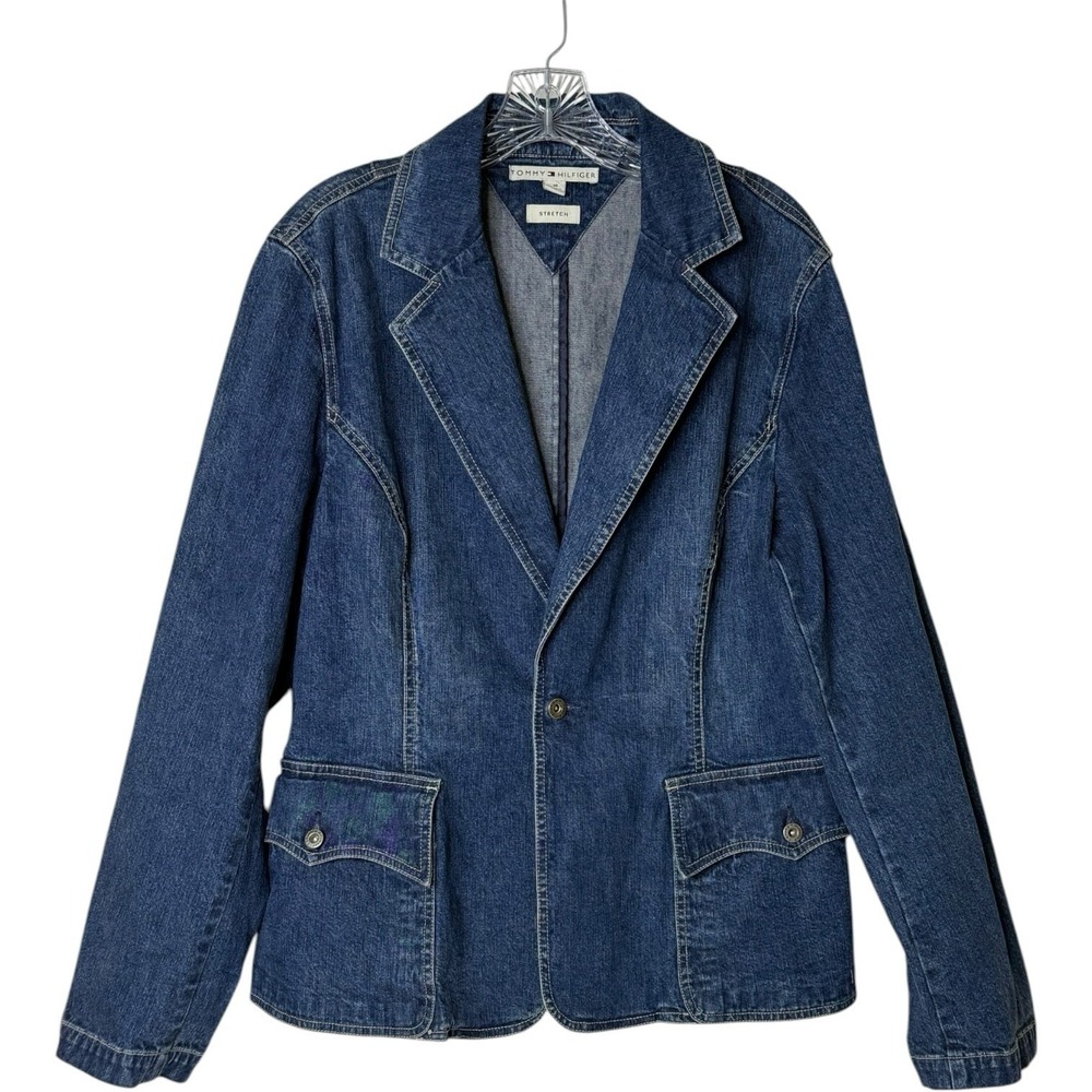Tommy Hilfiger Dark Blue Denim Blazer Jacket